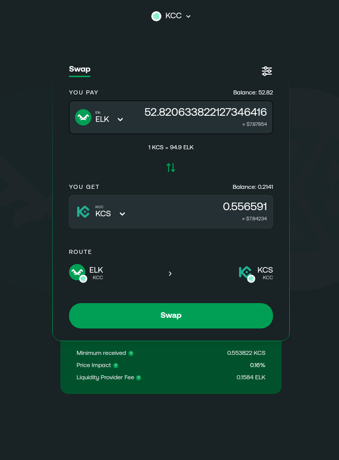 Elk Finance Step #3