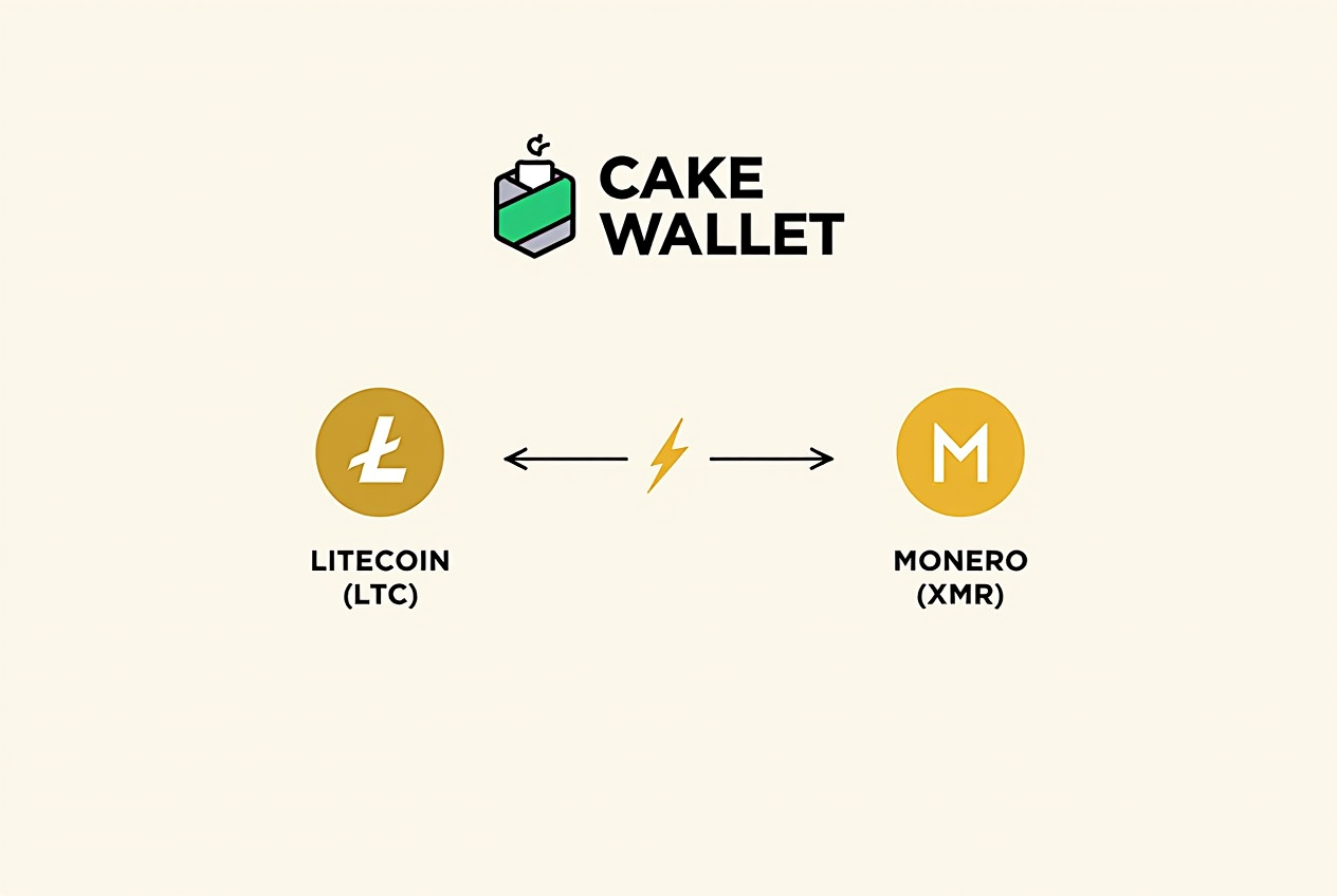 Cake Wallet Crypto to Crypto Exchange Swaps